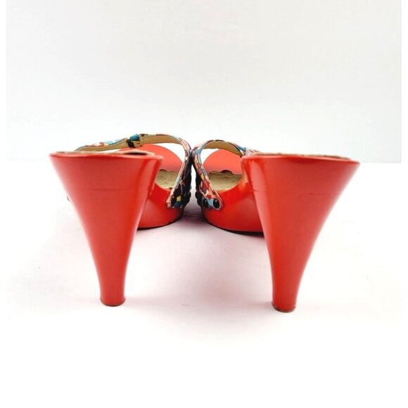 Marc Jacobs wooden‎ Floral Mules - Size 38